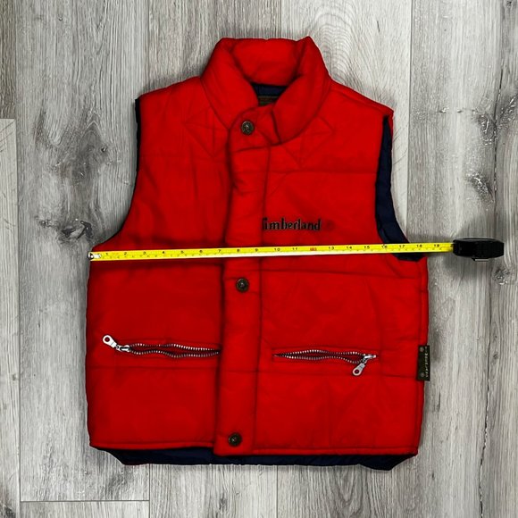 Timberland Vintage Red XS Puffer Vest - Picture 6 of 7
